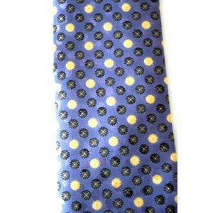 $230 BRIONI Men's Blue Yellow Floral Silk Neck Tie Italy Silk Tie